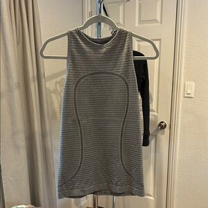 Lululemon Athletica Striped Racerback Running Tank